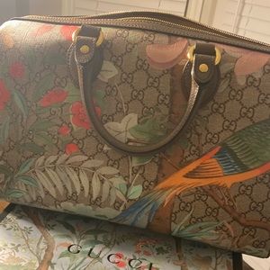 Gucci Boston Gg Supreme Top Handle Shoulder bag.